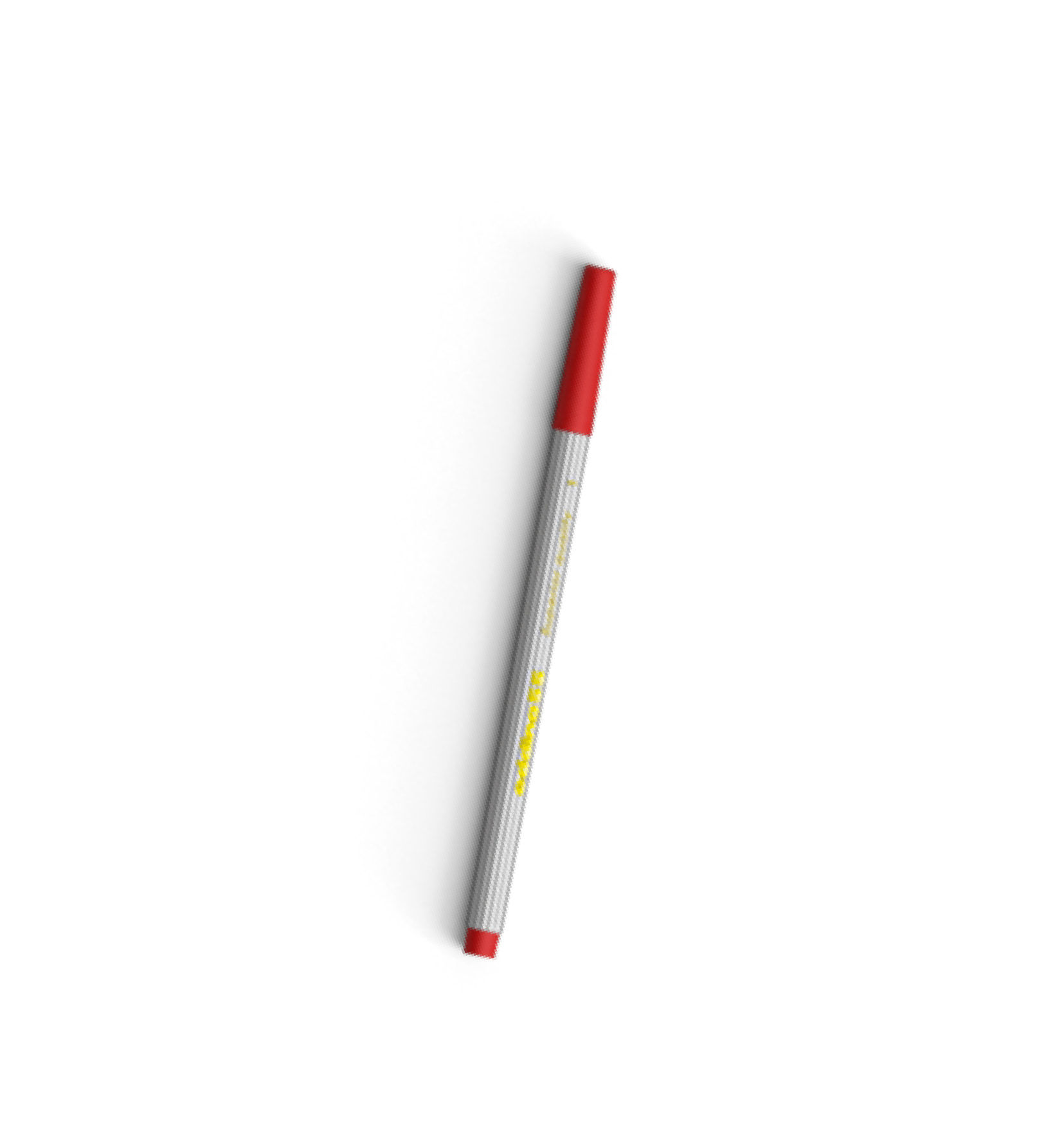 Pen with a Red cap and shadow